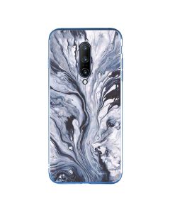 Silicone Marble Case No2 Θήκη Σιλικόνης Blue / White (OnePlus 7 Pro)