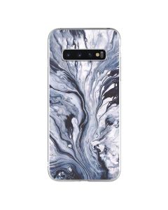 Silicone Marble Case No2 Θήκη Σιλικόνης Blue / White (Samsung Galaxy S10)
