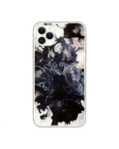 Silicone Marble Case No8 Θήκη Σιλικόνης White / Black (iPhone 11 Pro Max)
