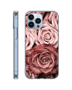 Paint Case Θήκη Σιλικόνης Pink Roses (iPhone 16 Pro Max)