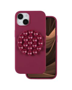 Silicone Stick Case Θήκη Σιλικόνης με Βεντούζες Maroon (iPhone 14 Pro)