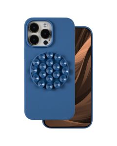 Silicone Stick Case Θήκη Σιλικόνης με Βεντούζες Blue (iPhone 16 Pro)