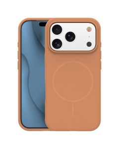 Silicone Thin Mag Case Θήκη Σιλικόνης Συμβατή με MagSafe - Caramel (iPhone 13) - MT84283