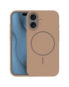 Silicone Thin Mag Case Θήκη Σιλικόνης Συμβατή με MagSafe - Brown (iPhone 16) - MT84296