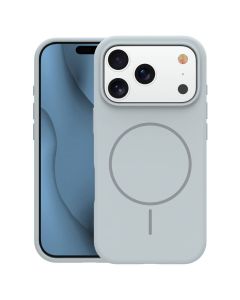 Silicone Thin Mag Case Θήκη Σιλικόνης Συμβατή με MagSafe - Silver (iPhone 17 Pro Max / 18 Pro Max) - MT84316