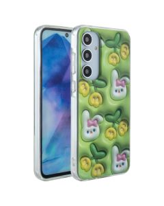 Colorful Case with Back Cover Print Θήκη Green Bunnies (iPhone 11)