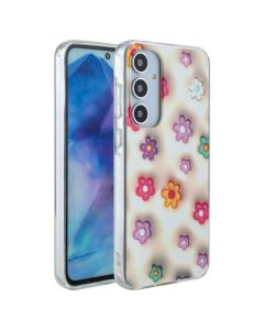 Colorful Case with Back Cover Print Θήκη White Flowers (iPhone 11)
