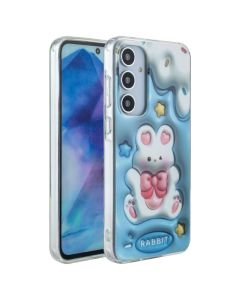 Colorful Case with Back Cover Print Θήκη Blue Rabbit (Samsung Galaxy A55 5G)