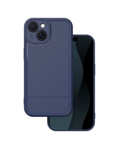 Simple Carbon Rugged Case Ανθεκτική Θήκη Blue (iPhone 15)
