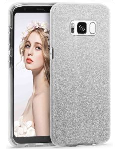 Forcell Glitter Shine Cover Hard Case Silver (Samsung Galaxy S8 Plus)