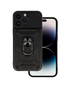 Camera Slide Hard Case Σκληρή Θήκη με Κάλυμμα Κάμερας - Black (iPhone 15 Pro)