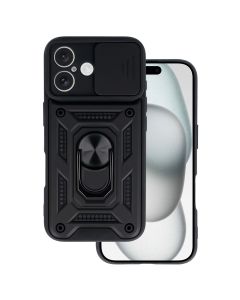 Camera Slide Hard Case Σκληρή Θήκη με Κάλυμμα Κάμερας - Black (iPhone 16 Plus)