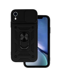 Camera Slide Hard Case Σκληρή Θήκη με Κάλυμμα Κάμερας - Black (iPhone XR)