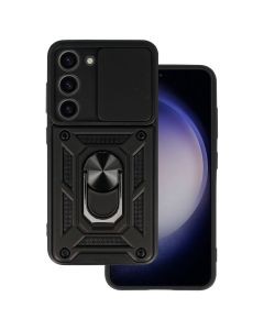 Camera Slide Hard Case Σκληρή Θήκη με Κάλυμμα Κάμερας - Black (Samsung Galaxy S23) - MT83749