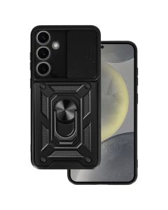 Camera Slide Hard Case Σκληρή Θήκη με Κάλυμμα Κάμερας - Black (Samsung Galaxy S24 Plus)