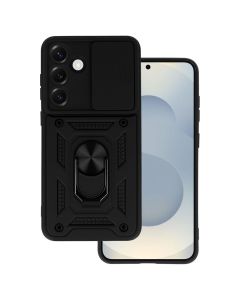 Camera Slide Hard Case Σκληρή Θήκη με Κάλυμμα Κάμερας - Black (Samsung Galaxy S25 FE) - MT83692