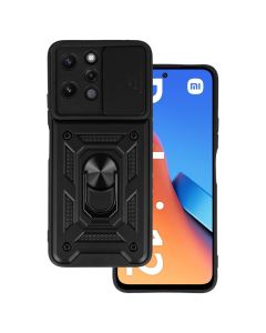 Camera Slide Hard Case Σκληρή Θήκη με Κάλυμμα Κάμερας - Black (Xiaomi Redmi 12)