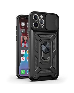 Camera Slide Hard Case Σκληρή Θήκη με Κάλυμμα Κάμερας - Black (iPhone 13 Pro Max)