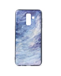 Hard Back Case with TPU Bumper Clouds Purple (Samsung Galaxy J8 2018)