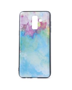 Hard Back Case with TPU Bumper Paint Cyan Pink (Samsung Galaxy J8 2018)
