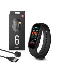 Smart Band M6 Magnetic Intelligent Fitness Tracker - Black - MT71001