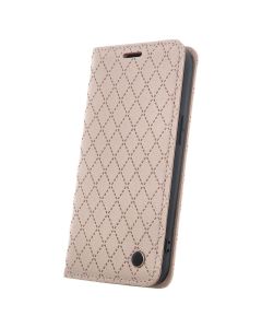 Smart Caro Wallet Case Θήκη Πορτοφόλι με δυνατότητα Stand Beige (Xiaomi Redmi A3 4G)