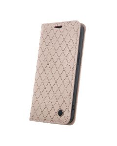 Smart Caro Wallet Case Θήκη Πορτοφόλι με δυνατότητα Stand Beige (Samsung Galaxy A34 5G)