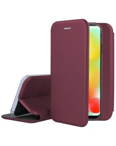 Smart Diva Book Case με Δυνατότητα Στήριξης - Burgundy (Xiaomi Redmi 12C)