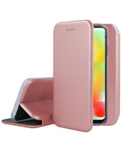 Smart Diva Book Case με Δυνατότητα Στήριξης - Rose Gold (Xiaomi Redmi 12C)