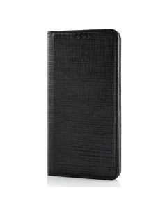 Smart Jeans Wallet Case Θήκη Πορτοφόλι με Δυνατότητα Stand - Black (Samsung Galaxy A30)