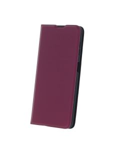 Smart Soft Wallet Case Θήκη Πορτοφόλι με Stand - Burgundy (Samsung Galaxy S24 Ultra)