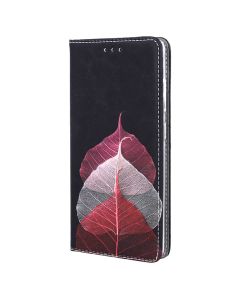 Smart Trendy Magnet Wallet Case Θήκη Πορτοφόλι με δυνατότητα Stand Willow Leaves (Samsung Galaxy A22 4G)