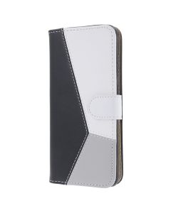 Smart Trendy Wallet Case Θήκη Πορτοφόλι με δυνατότητα Stand Geometric Black / White (Samsung Galaxy A52 / A52s)