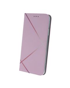 Smart Trendy Magnet Wallet Case Θήκη Πορτοφόλι με δυνατότητα Stand Linear 1 Pink (Samsung Galaxy S21 FE 5G)