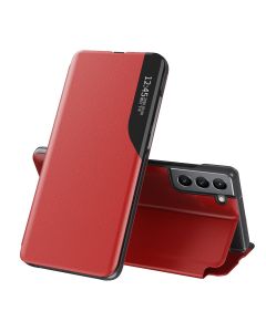Smart View Flip Case Θήκη Πορτοφόλι με Stand - Red (Samsung Galaxy S22 Plus 5G)