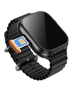 HOCO DYD01 1,96'' TFT 4G SIM with Call Function Smartwatch - Black - MT81524