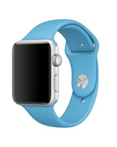 Soft Touch Silicone Strap Λουράκι Σιλικόνης (Apple Watch 42/44/45mm 1/2/3/4/5/6/7/SE) Light Blue
