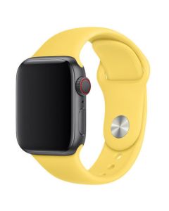 Soft Touch Silicone Strap Λουράκι Σιλικόνης (Apple Watch 42/44/45mm 1/2/3/4/5/6/7/SE) Yellow