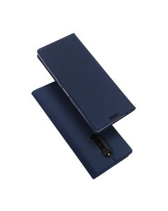 DUX DUCIS SkinPro Wallet Case Θήκη Πορτοφόλι με Stand - Navy Blue (Sony Xperia 1)