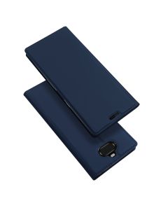 DUX DUCIS SkinPro Wallet Case Θήκη Πορτοφόλι με Stand - Navy Blue (Sony Xperia 10 Plus)
