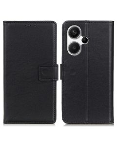 Special Leather Wallet Case Θήκη Πορτοφόλι με δυνατότητα Stand Black (Xiaomi Redmi 13)