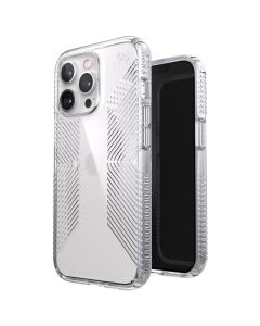 Speck Perfect-Clear with Grips Microban Protective Case - Clear (iPhone 13 Pro)