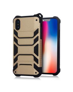 Spider Hybrid Armor Case Rugged Cover Gold (iPhone X / Xs)