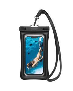 Spigen A610 Universal Float Waterproof Case - Αδιάβροχη Θήκη για Κινητά έως 8.2'' (AMP04529) Black