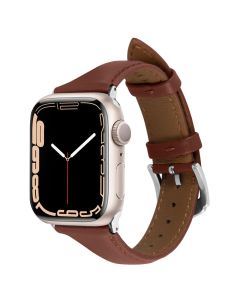 Spigen Cyril Kajuk Leather Band (AMP05442) Chestnut - Apple Watch 40/41mm (4/5/6/7/8/9/SE)