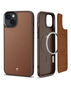 Spigen Cyrill Kajuk Mag MagSafe Case (ACS04947) Saddle Brown (iPhone 14 Plus / 15 Plus)