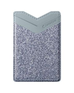 Spigen Cyrill Shine Wallet Αυτοκόλλητη Θήκη Καρτών για Smartphone - Glitter Blue Grey