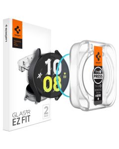 Spigen Glas.tR EZ FIT Premium Tempered Glass (AGL06520) 2-Pack (Samsung Galaxy Watch 6 44mm)