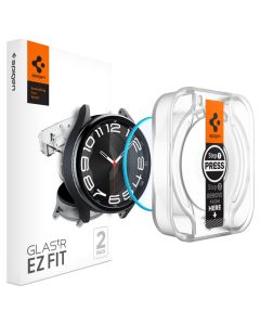 Spigen Glas.tR EZ FIT Premium Tempered Glass (AGL07067) 2-Pack (Samsung Galaxy Watch 6 43mm)