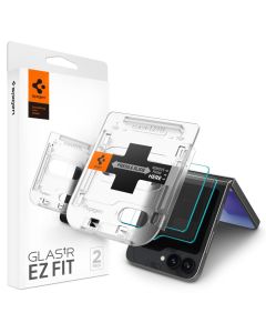 Spigen Oleophobic Coated Glas.tR EZ FIT Premium Tempered Glass (AGL07972) 2-Pack (Samsung Galaxy Z Flip6)